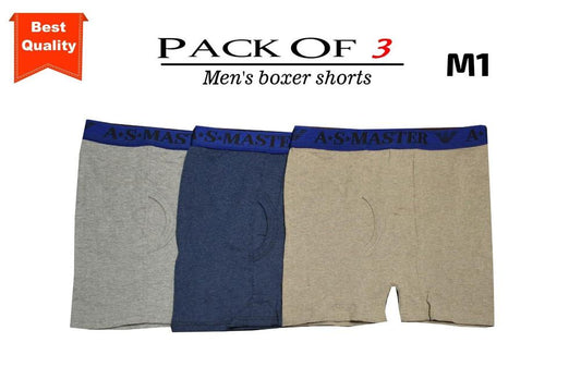 Men's Cotton Boxer, pack of 3