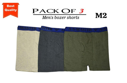 Men's Cotton Boxer, pack of 3