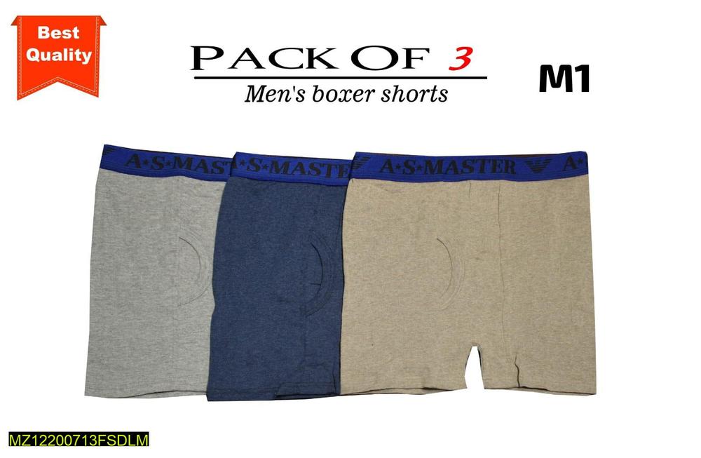 Men's Cotton Boxer, pack of 3