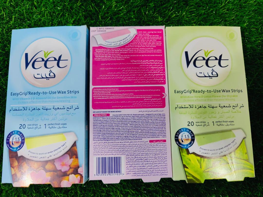 Veet Hair Removal Wax Strips - Quick and Hassle free Beauty Solution (20 Strips)