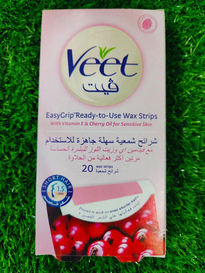 Veet Hair Removal Wax Strips - Quick and Hassle free Beauty Solution (20 Strips)