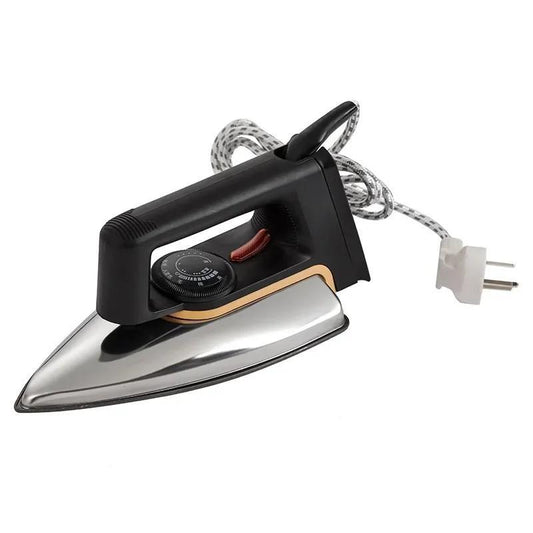 Portable 1000 watts Dry Iron with Non Stick Coating and Easy Grip Handle