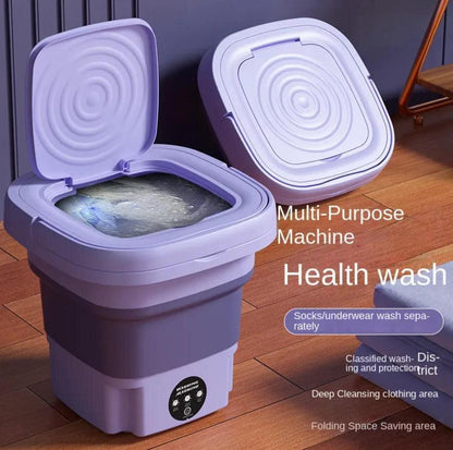 1 Pc Foldable Mini Portable Washing Machine, 30W Cleaning Solution