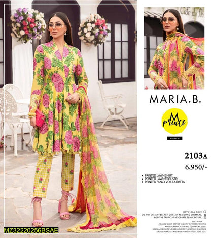 3pcs women unstiched Lawn suit