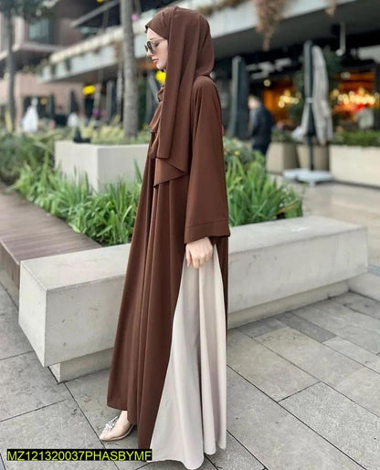 Georgette Full Abaya with Stoller