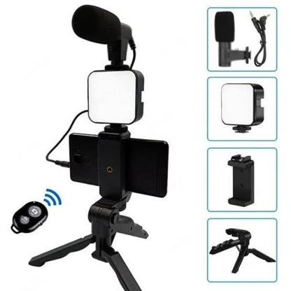 Video-Making Vlogging Kit With Microphone