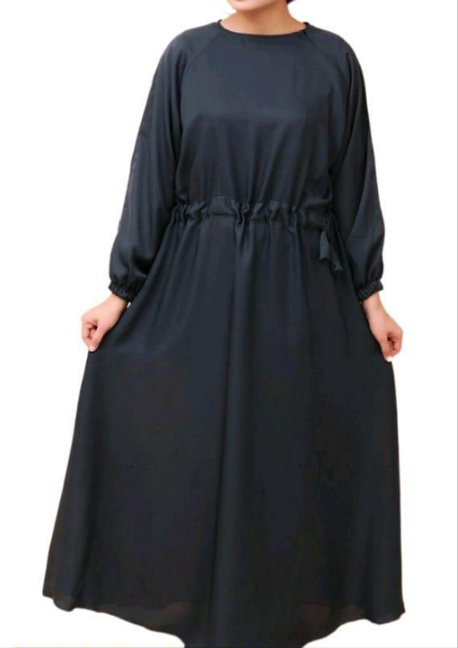 Elegant Women's Stitched Nida Plain Abaya – Modest & Comfortable Wear